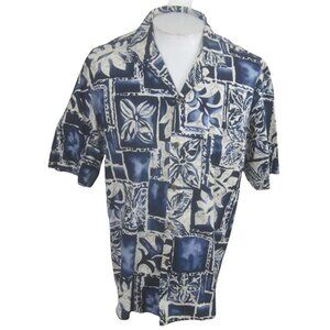 Island Paradise Men Hawaiian camp shirt pit to pit 25 XL aloha luau tropical Vtg